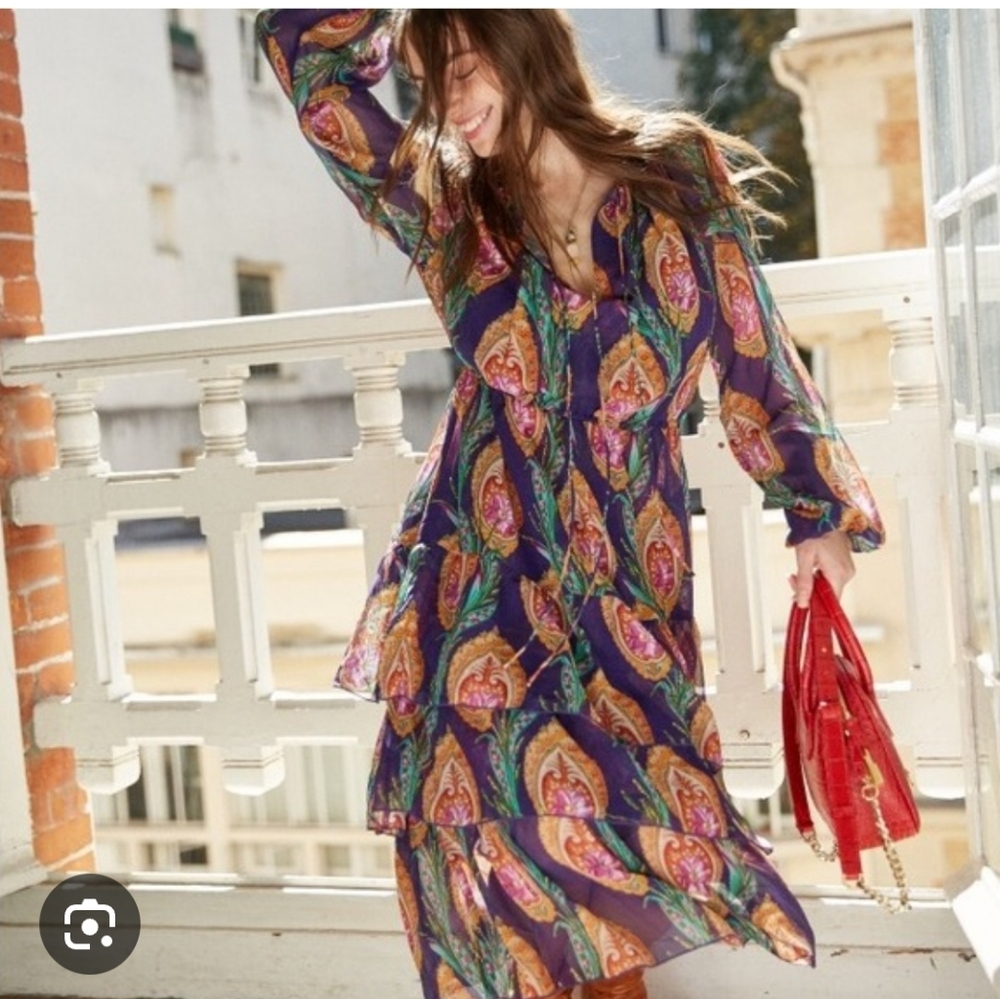 The Kooples silk floral maxi Sz M